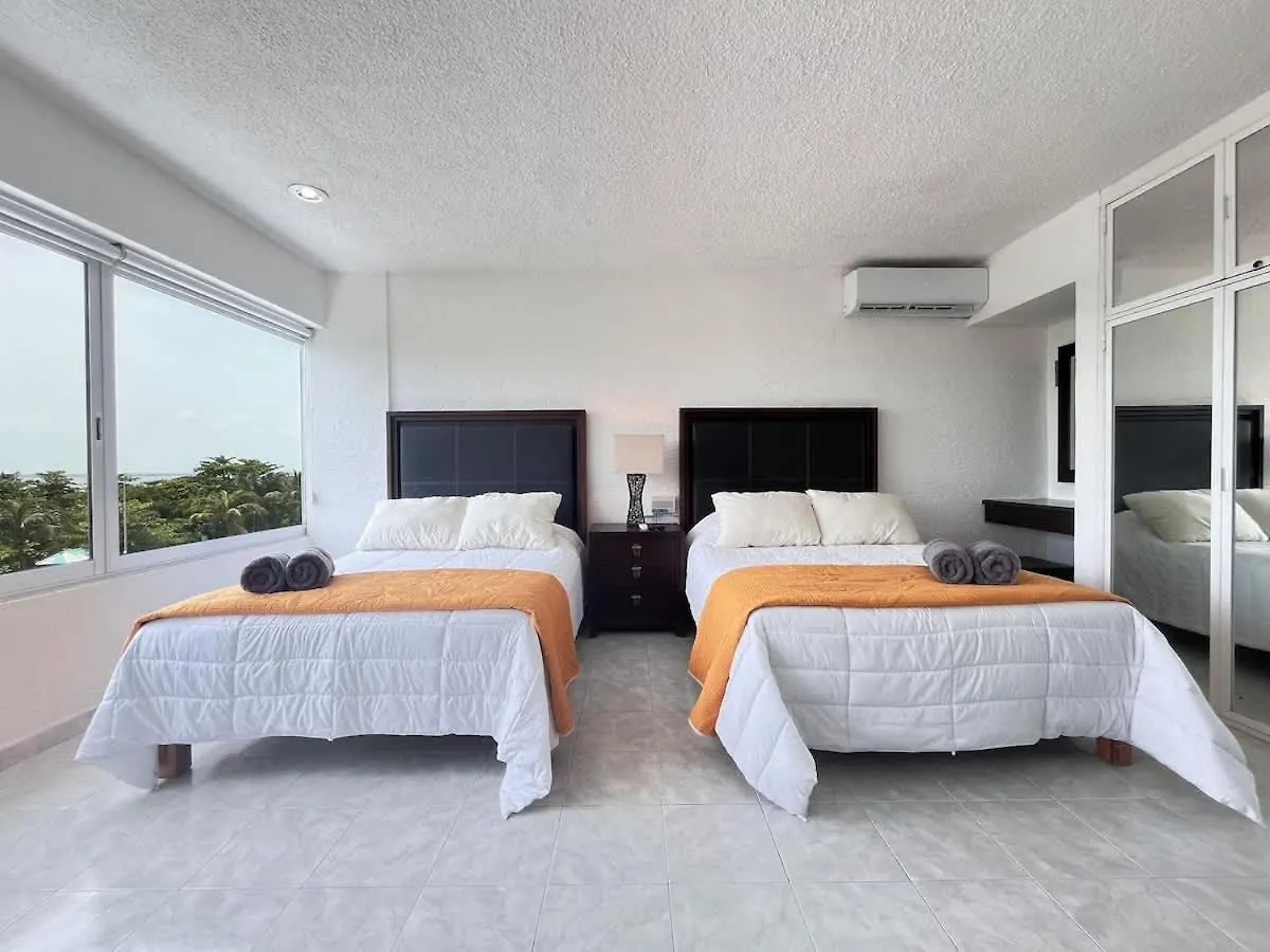 Bonito Departamento En Condominio Con Playa Cancún