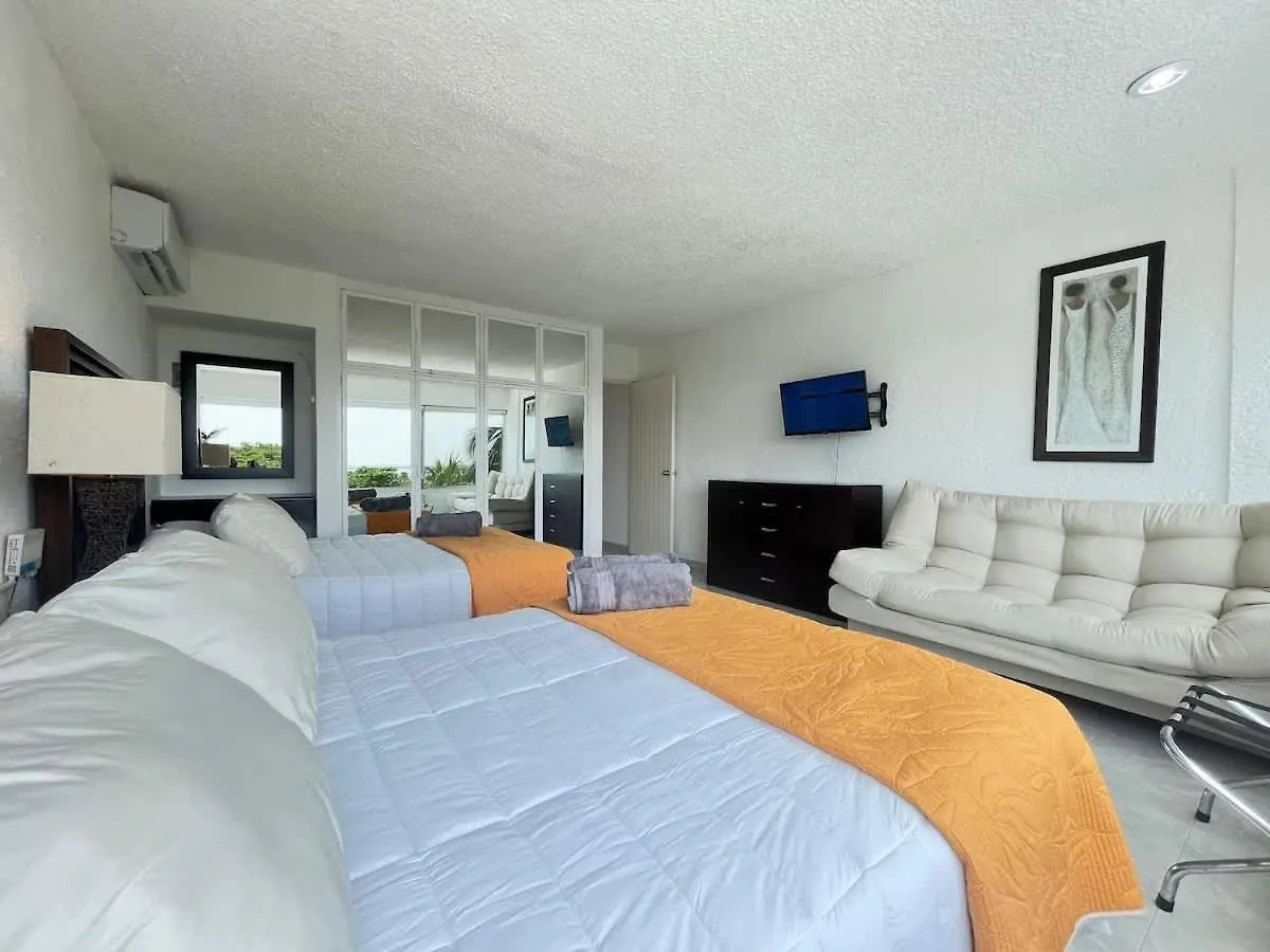 Bonito Departamento En Condominio Con Playa Cancún Apartament