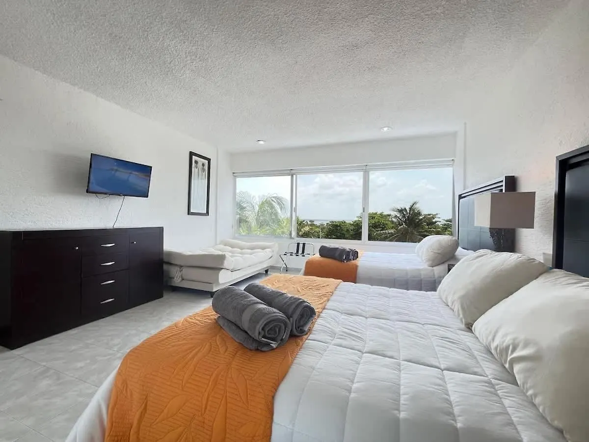 Bonito Departamento En Condominio Con Playa Cancún Apartament